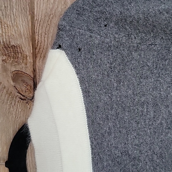 RAG + BONE Size Small Gray Wool Sweater Dress with Contrast Trim - Picture 8 of 8